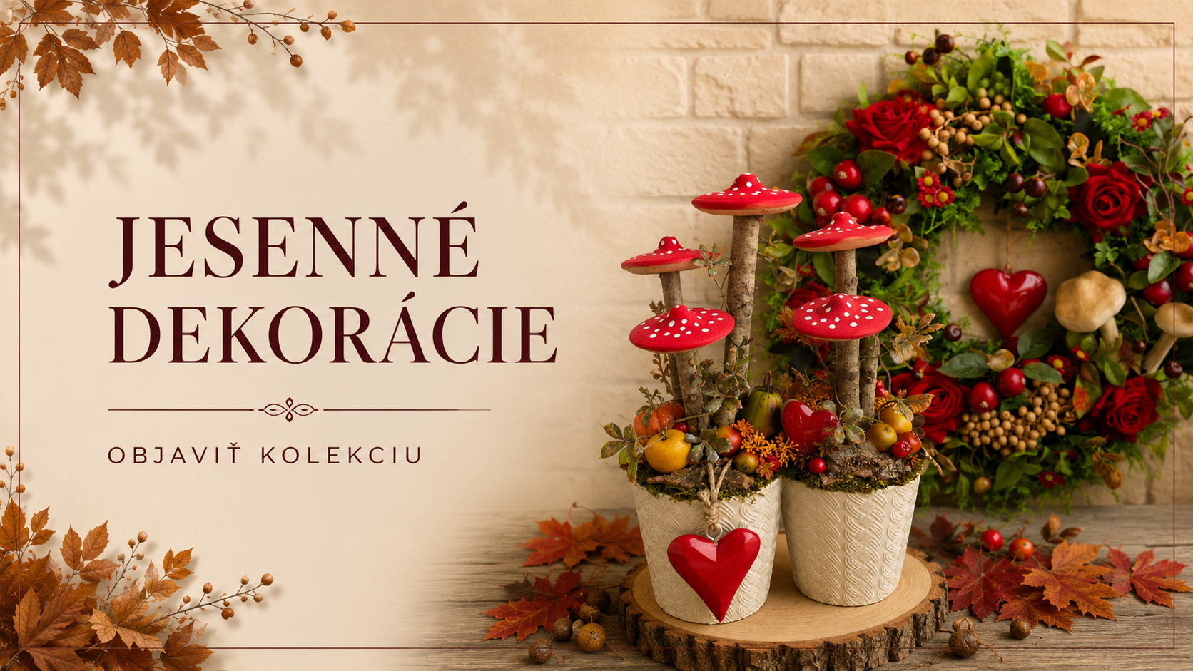 Jesenné dekorácie
